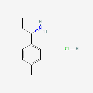 (S)-1-(p-Tolyl)propan-1-amine hydrochloride chemical structure (CAS 1168139-46-5)