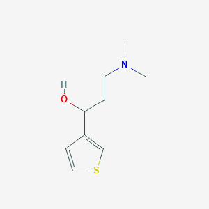 3-(Dimethylamino)-1-(thiophen-3-yl)propan-1-ol chemical structure (CAS 116817-84-6)