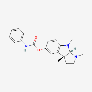 (3aR,8aS)-1,3a,8-Trimethyl-1,2,3,3a,8,8a-hexahydropyrrolo[2,3-b]indol-5-yl phenylcarbamate chemical structure (CAS 116839-68-0)