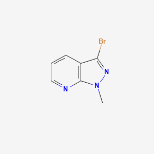 3-Bromo-1-methyl-1H-pyrazolo[3,4-b]pyridine chemical structure (CAS 116855-03-9)