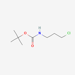 tert-Butyl (3-chloropropyl)carbamate chemical structure (CAS 116861-31-5)