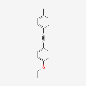 1-Ethoxy-4-(p-tolylethynyl)benzene chemical structure (CAS 116903-46-9)