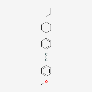 rel-1-Methoxy-4-((4-((1s,4r)-4-propylcyclohexyl)phenyl)ethynyl)benzene chemical structure (CAS 116903-47-0)