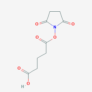 5-((2,5-Dioxopyrrolidin-1-yl)oxy)-5-oxopentanoic acid chemical structure (CAS 116920-04-8)