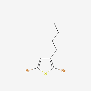2,5-Dibromo-3-butylthiophene chemical structure (CAS 116971-10-9)