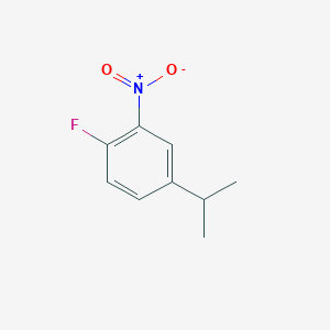 1-Fluoro-4-isopropyl-2-nitrobenzene chemical structure (CAS 116980-10-0)