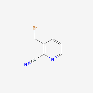 3-(Bromomethyl)picolinonitrile chemical structure (CAS 116986-13-1)