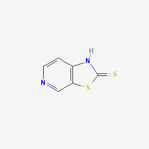 Thiazolo[5,4-c]pyridine-2-thiol chemical structure (CAS 116990-44-4)