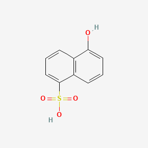 5-Hydroxynaphthalene-1-sulfonic acid chemical structure (CAS 117-59-9)