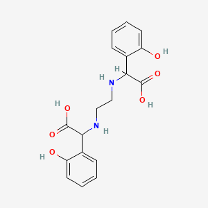 2,2'-(Ethane-1,2-diylbis(azanediyl))bis(2-(2-hydroxyphenyl)acetic acid) chemical structure (CAS 1170-02-1)
