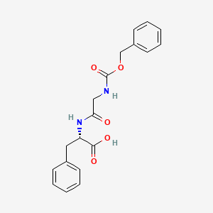 (S)-2-(2-(((Benzyloxy)carbonyl)amino)acetamido)-3-phenylpropanoic acid chemical structure (CAS 1170-76-9)