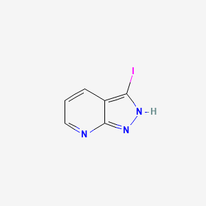 3-Iodo-1H-pyrazolo[3,4-b]pyridine chemical structure (CAS 117007-52-0)