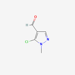 5-Chloro-1-methyl-1H-pyrazole-4-carbaldehyde chemical structure (CAS 117007-77-9)