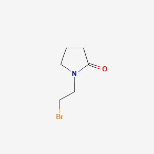 1-(2-Bromoethyl)pyrrolidin-2-one chemical structure (CAS 117018-99-2)