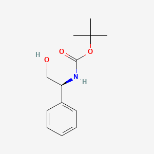 (S)-tert-Butyl (2-hydroxy-1-phenylethyl)carbamate chemical structure (CAS 117049-14-6)