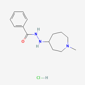 N'-(1-Methylazepan-4-yl)benzohydrazide hydrochloride chemical structure (CAS 117078-69-0)