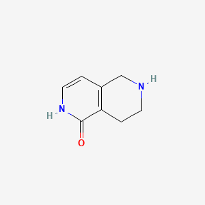 5,6,7,8-Tetrahydro-2,6-naphthyridin-1(2H)-one chemical structure (CAS 1170830-85-9)