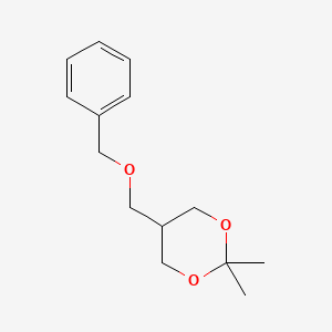 5-((Benzyloxy)methyl)-2,2-dimethyl-1,3-dioxane chemical structure (CAS 117087-17-9)