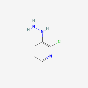 2-Chloro-3-hydrazinylpyridine chemical structure (CAS 117087-45-3)