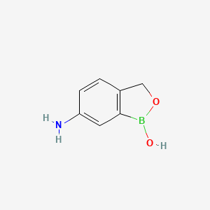6-Aminobenzo[c][1,2]oxaborol-1(3H)-ol chemical structure (CAS 117098-94-9)
