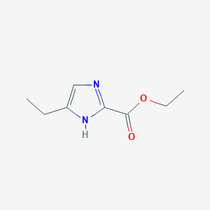 Ethyl 5-ethyl-1H-imidazole-2-carboxylate chemical structure (CAS 1171124-65-4)