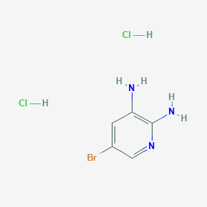 5-Bromopyridine-2,3-diamine dihydrochloride chemical structure (CAS 1171836-31-9)
