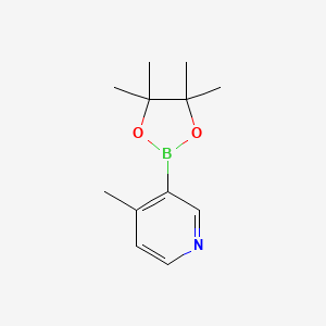4-Methyl-3-(4,4,5,5-tetramethyl-1,3,2-dioxaborolan-2-yl)pyridine chemical structure (CAS 1171891-31-8)