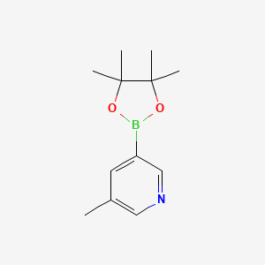 3-Methyl-5-(4,4,5,5-tetramethyl-1,3,2-dioxaborolan-2-yl)pyridine chemical structure (CAS 1171891-42-1)