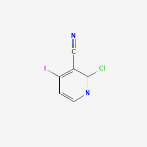2-Chloro-4-iodonicotinonitrile chemical structure (CAS 1171919-75-7)