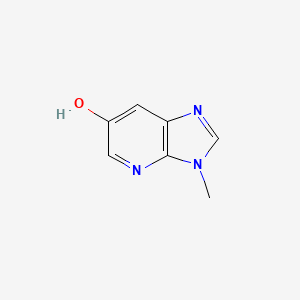 3-Methyl-3H-imidazo[4,5-b]pyridin-6-ol chemical structure (CAS 1171920-70-9)