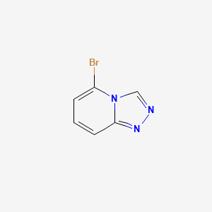5-Bromo-[1,2,4]triazolo[4,3-a]pyridine chemical structure (CAS 1172085-67-4)
