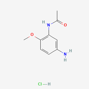 N-(5-Amino-2-methoxyphenyl)acetamide hydrochloride chemical structure (CAS 117215-82-4)