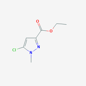 Ethyl 5-chloro-1-methyl-1H-pyrazole-3-carboxylate chemical structure (CAS 1172229-72-9)