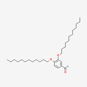 3,4-Bis(dodecyloxy)benzaldehyde chemical structure (CAS 117241-25-5)