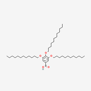 3,4,5-Tris(dodecyloxy)benzoic acid chemical structure (CAS 117241-31-3)