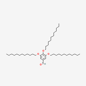 3,4,5-Tris(dodecyloxy)benzaldehyde chemical structure (CAS 117241-32-4)