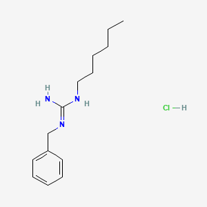 1-Benzyl-3-hexylguanidine hydrochloride chemical structure (CAS 1172854-54-4)