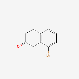 8-Bromo-3,4-dihydronaphthalen-2(1H)-one chemical structure (CAS 117294-21-0)