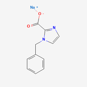 Sodium 1-benzyl-1H-imidazole-2-carboxylate chemical structure (CAS 1173026-41-9)