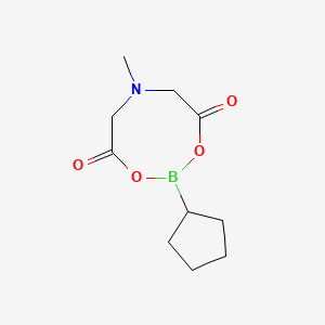 2-Cyclopentyl-6-methyl-1,3,6,2-dioxazaborocane-4,8-dione chemical structure (CAS 117311-84-9)