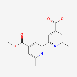 Dimethyl 6,6'-dimethyl-[2,2'-bipyridine]-4,4'-dicarboxylate chemical structure (CAS 117330-40-2)