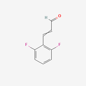 2,6-Difluorocinnamaldehyde chemical structure (CAS 117338-43-9)