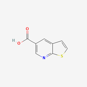 Thieno[2,3-b]pyridine-5-carboxylic acid chemical structure (CAS 117390-38-2)
