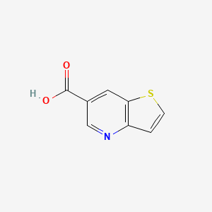 Thieno[3,2-b]pyridine-6-carboxylic acid chemical structure (CAS 117390-39-3)