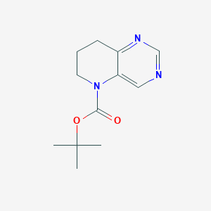 tert-Butyl 7,8-dihydropyrido[3,2-d]pyrimidine-5(6H)-carboxylate chemical structure (CAS 1174007-44-3)