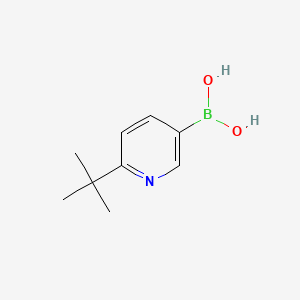 (6-tert-Butylpyridin-3-yl)boronic acid chemical structure (CAS 1174312-53-8)
