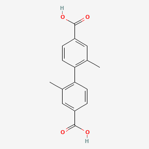 2,2'-Dimethyl-[1,1'-biphenyl]-4,4'-dicarboxylic acid chemical structure (CAS 117490-52-5)
