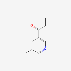 1-(5-Methylpyridin-3-yl)propan-1-one chemical structure (CAS 1174985-74-0)