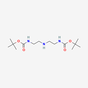 Di-tert-butyl (azanediylbis(ethane-2,1-diyl))dicarbamate chemical structure (CAS 117499-16-8)