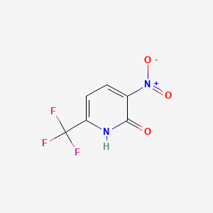 3-Nitro-6-(trifluoromethyl)pyridin-2(1H)-one chemical structure (CAS 117519-07-0)